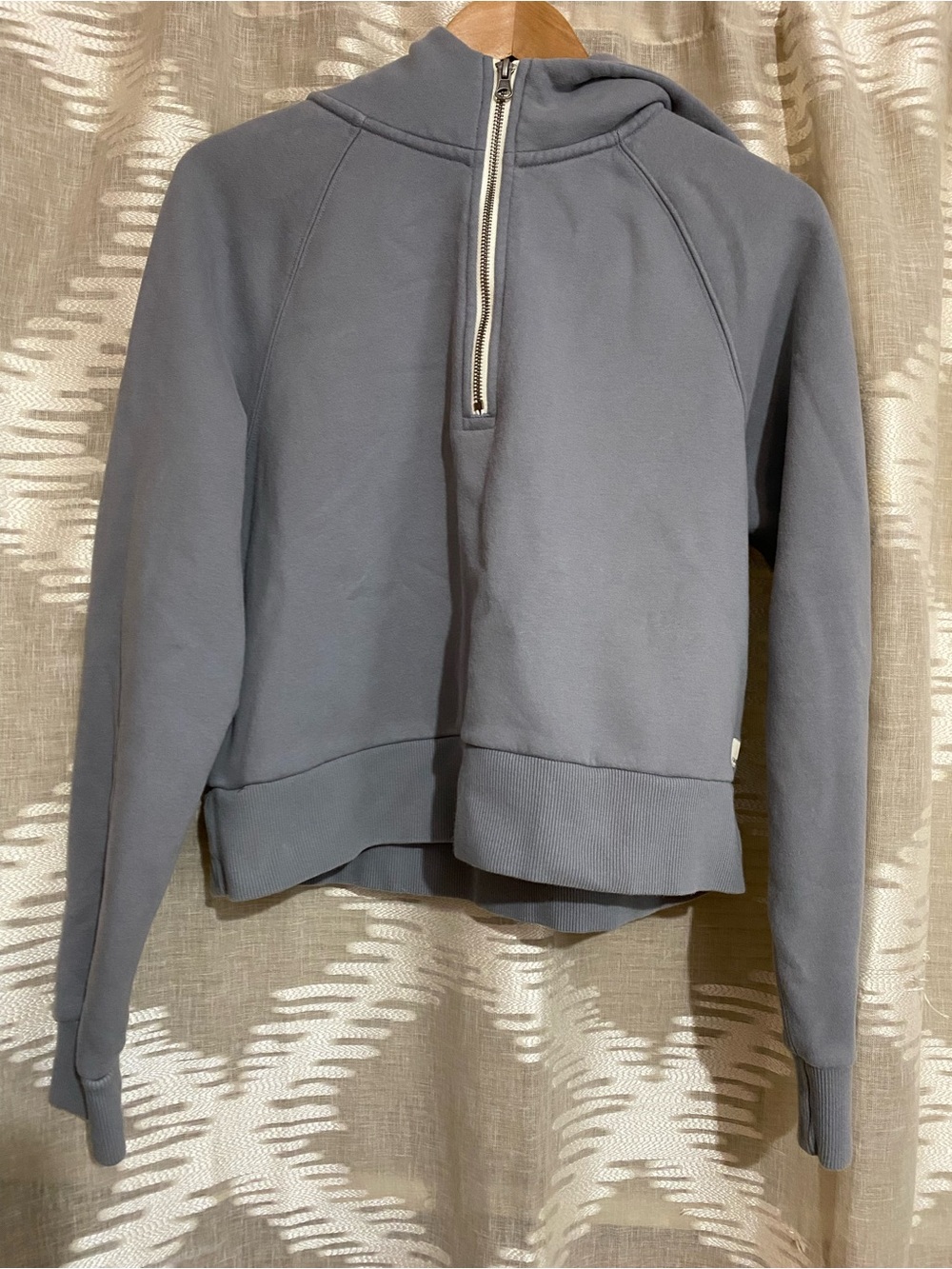 Vuori Women's Half-Zip Hoodie in Slate Gray